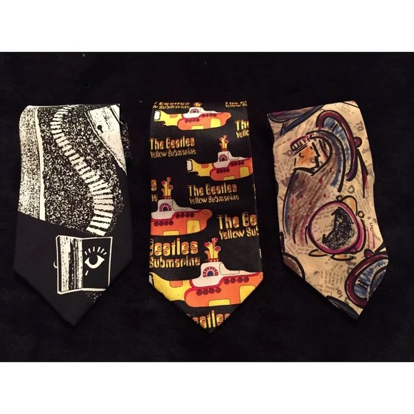 10 Beatles Ties+ 2 FREE BEATLES SUSPENDERS**RARE - Picture 4 of 8
